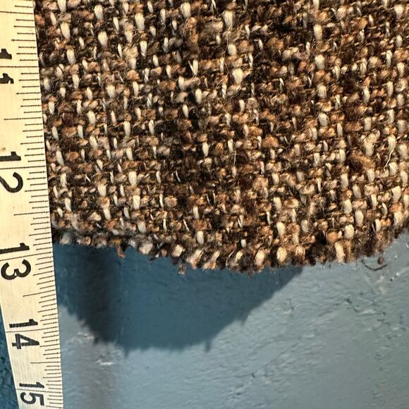 Michael Kors Size 2 ladies jacket Chocolate Brown Fall Fringe Details Office - Picture 8 of 8